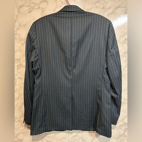 Michael Michael Kors Mens Blue and White Pinstripe Sport Jacket Size 40R - Picture 9 of 9
